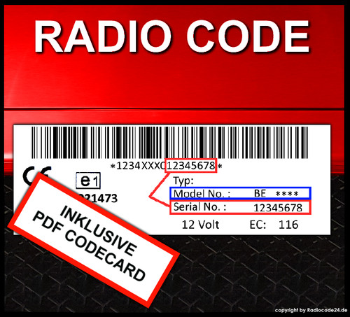 Radio code adatto per - code,