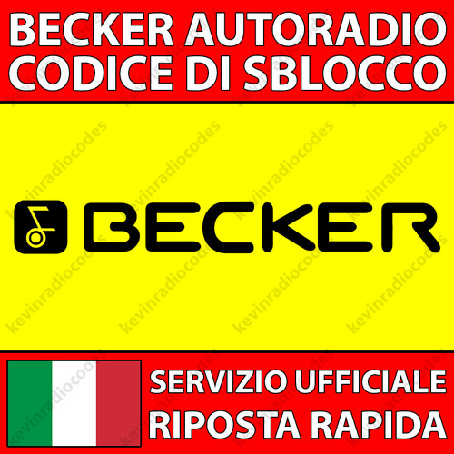 Becker radio codice di - radio,