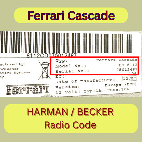 Codice radio per porsche - radio,