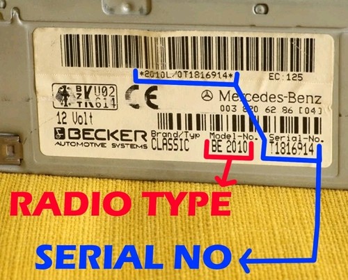 Radio code becker renault - code,