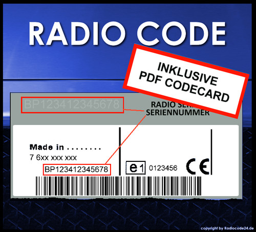 Codice radio adatto per - adatto,